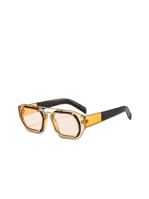

AUGEN Unisex Brown Lens & Brown Square Sunglasses with UV Protected Lens VI-SG-118-C5