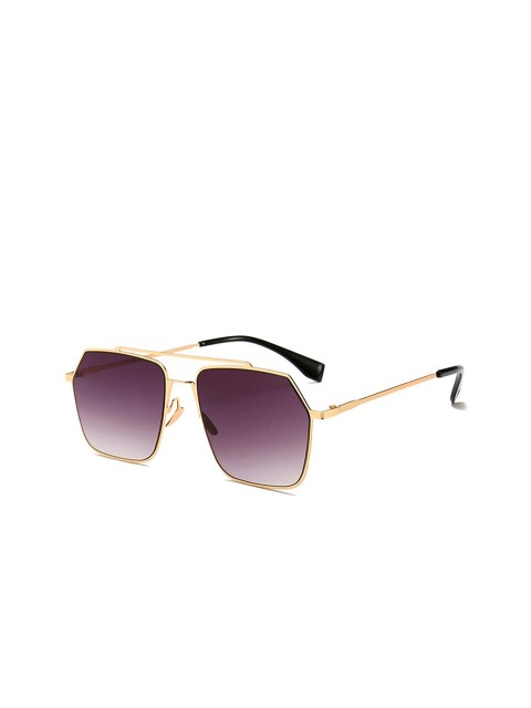 

AUGEN Unisex Grey Lens & Gold-Toned Square Sunglasses with UV Lens AUGEN-Grey