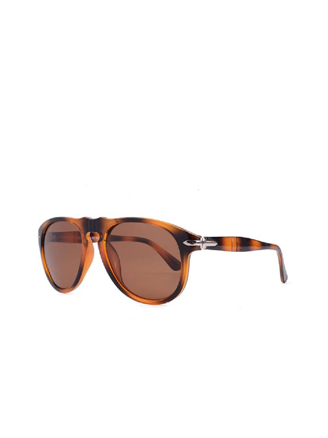 

AUGEN Unisex Brown Lens & Brown Aviator Sunglasses with Polarised and UV Protected Lens