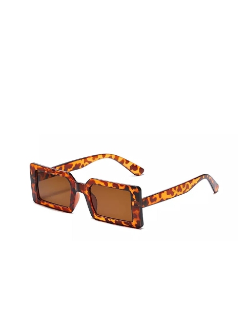 

AUGEN Brown Lens & Brown Rectangle Sunglasses with UV Protected Lens-VI-SG-129