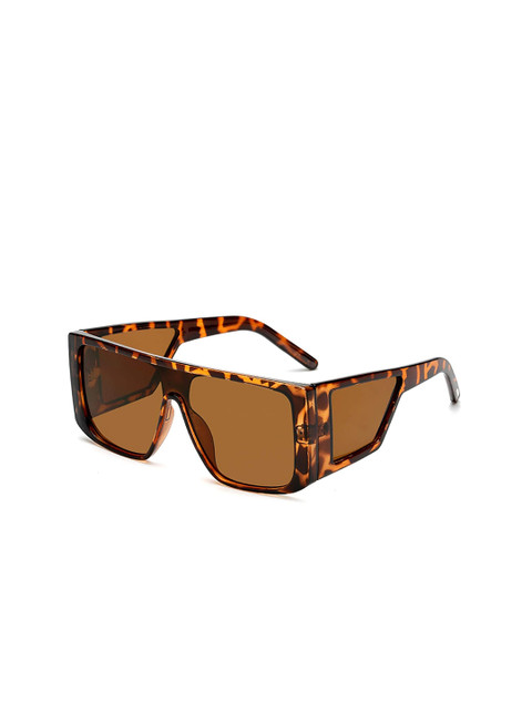 

AUGEN Unisex Brown Lens & Brown Square Sunglasses with UV Protected Lens VI-SG-99-Dabrown