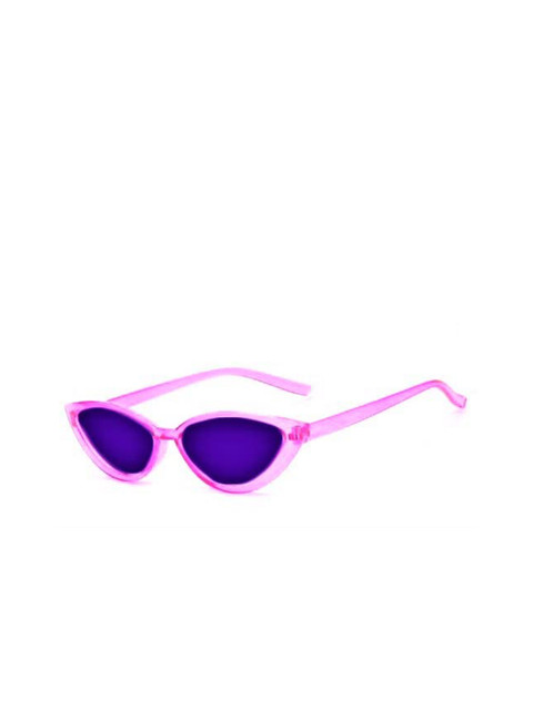 

AUGEN Unisex Purple Lens & Pink Cateye Sunglasses with UV Protected Lens