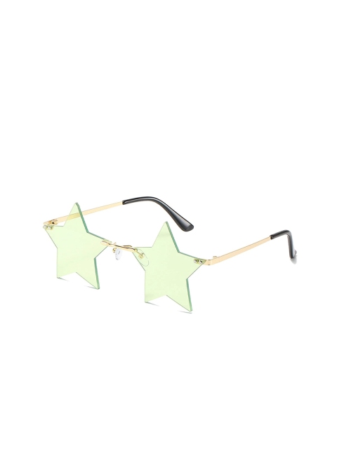 

AUGEN Unisex Green Lens & Gold-Toned Other Sunglasses with UV Protected Lens