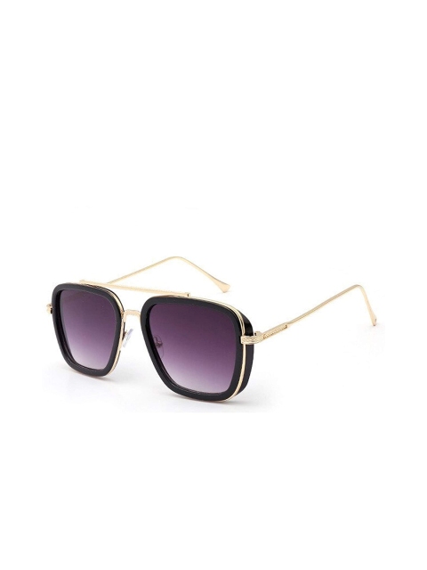 

AUGEN Unisex Grey Lens & Gold-Toned Square Sunglasses & UV Lens- VI-SG-91-A-Grey