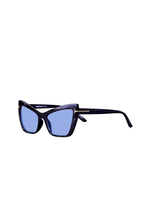 

AUGEN Blue Lens & Black Cateye Sunglasses with UV Protected Lens- VI-SG-5079