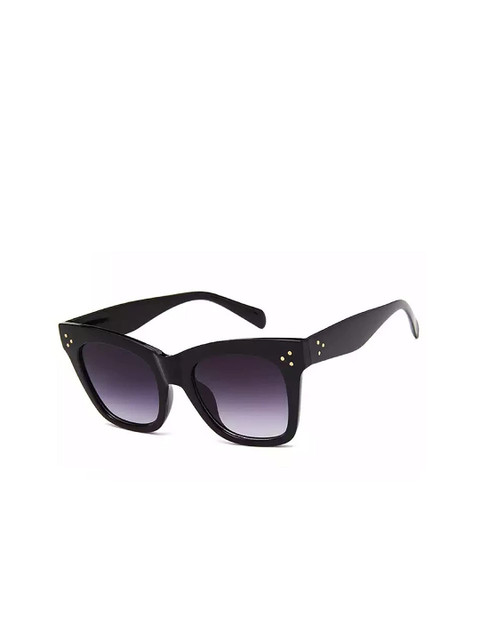 

AUGEN Unisex Grey Lens & Black Wayfarer Sunglasses with UV Protected Lens VI-SG-111-C1