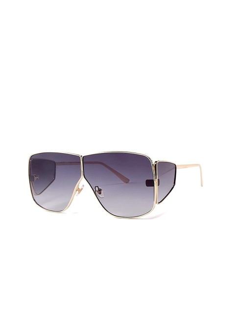 

AUGEN Unisex Grey Lens & Gold-Toned Oversized Sunglasses with UV Protected Lens
