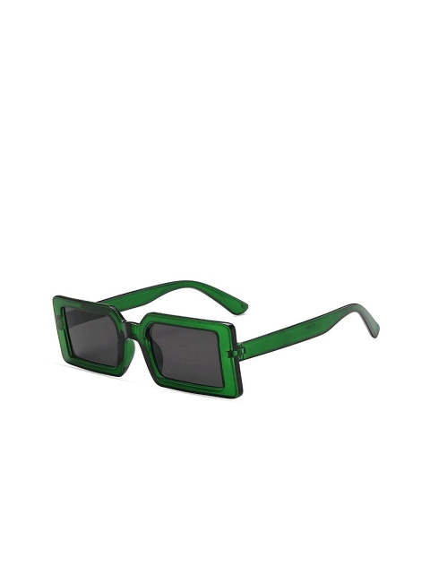 

AUGEN Unisex Black Lens & Green Rectangle Sunglasses with UV Protected Lens