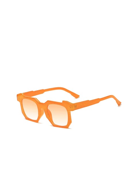 

AUGEN Unisex Orange Lens & Orange Square Sunglasses with UV Protected Lens VI-SG-117