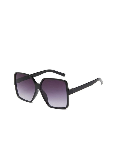 

AUGEN Unisex Grey Lens & Black Oversized Sunglasses VI-SG-141-Black2-Black2
