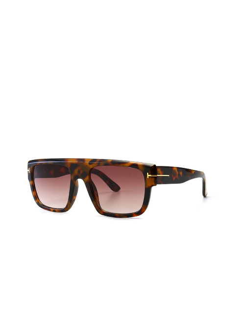 

AUGEN Unisex Brown Lens & Brown Square Sunglasses with UV Protected Lens VI-SG-113-C5