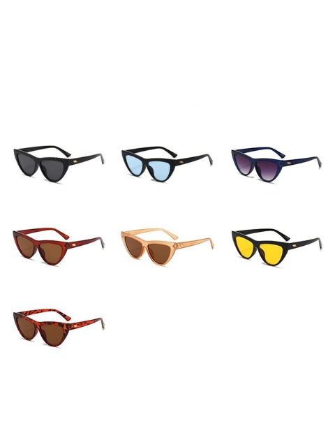 

AUGEN Adults Grey Lens & Blue Cateye Sunglass with UV Protected Lens