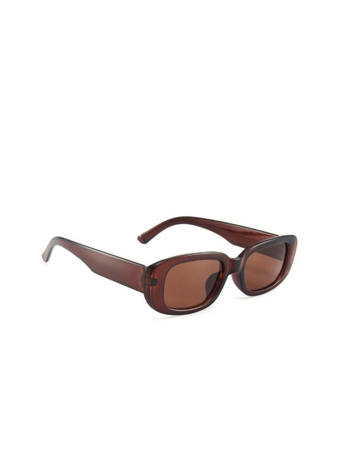 

AUGEN Unisex Brown Lens & Brown Rectangle Sunglasses with UV Protected Lens VI-SG-126
