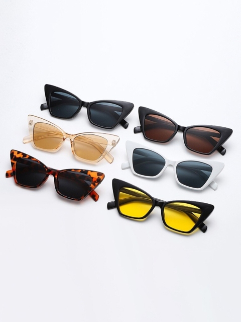 

AUGEN Unisex Brown Lens & Brown Cateye Sunglasses with UV Protected Lens VI-SG-139