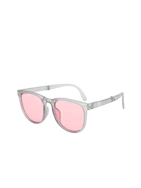 

AUGEN Pink Lens & Silver-Toned Square Sunglasses with UV Protected Lens VI-SG-136-Pink2