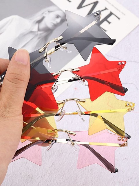 

AUGEN Pink Lens & Gold-Toned Sunglasses with UV Protected Lens VI-SG-145-C11