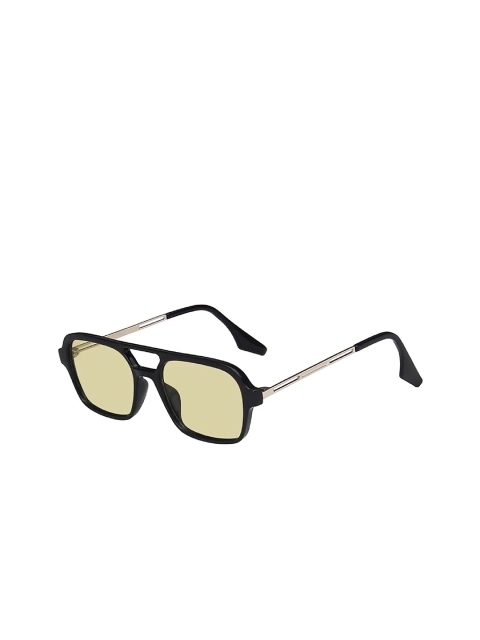 

AUGEN Unisex Green Lens & Black Square Sunglasses with UV Protected Lens VI-SG-112-Green