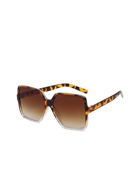 

AUGEN Unisex Brown Lens & Brown Oversized Sunglasses with UV Protected Lens