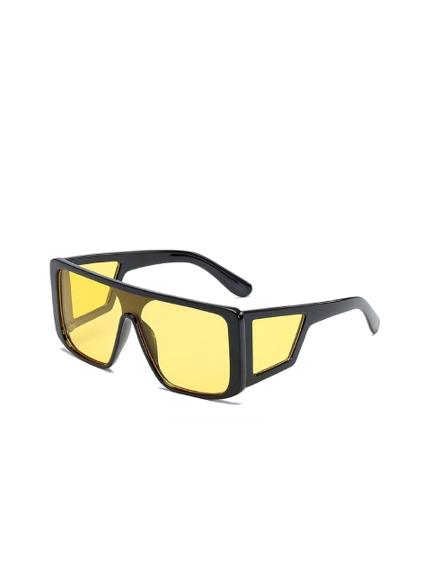 

AUGEN Unisex Yellow Lens & Black Oversized Sunglasses VI-SG-99-Yellow-Yellow