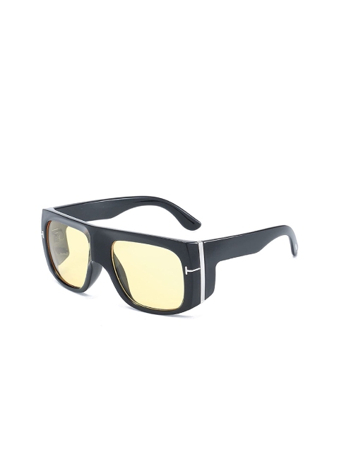 

AUGEN Yellow Lens & Black Square Sunglasses with UV Protected Lens- VI-SG-115