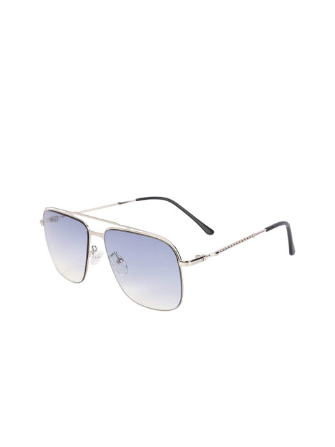

AUGEN Unisex Blue Lens & Silver-Toned Aviator Sunglasses with UV Lens VI-SG-80208