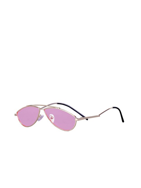 

AUGEN Unisex Pink Lens & Gold-Toned Sunglasses with UV Protected Lens