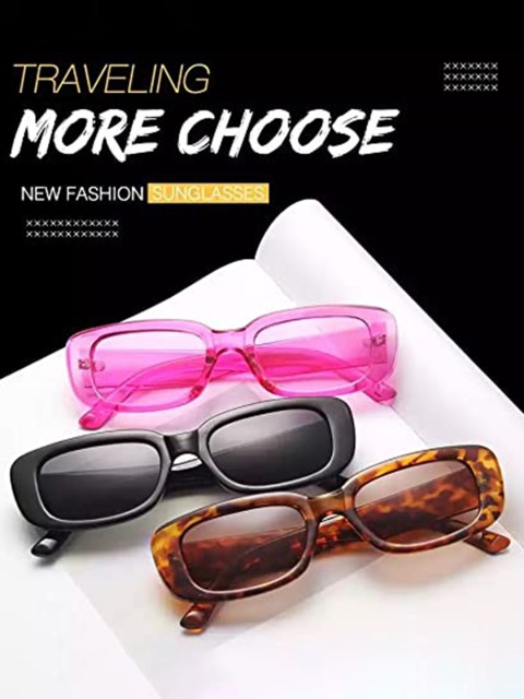 

AUGEN Unisex Black Lens & Red Oval Sunglasses with UV Protected Lens