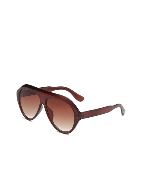 

AUGEN Unisex Brown Lens & Brown Aviator Sunglasses with UV Protected Lens VI-SG-105
