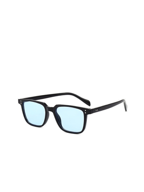 

AUGEN Unisex Blue Lens & Black Square Sunglasses with UV Protected Lens- VI-SG-116-Blue2