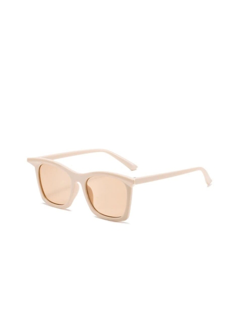 

AUGEN Beige Lens Square Sunglasses with UV Protected Lens VI-SG-137-OffWhite