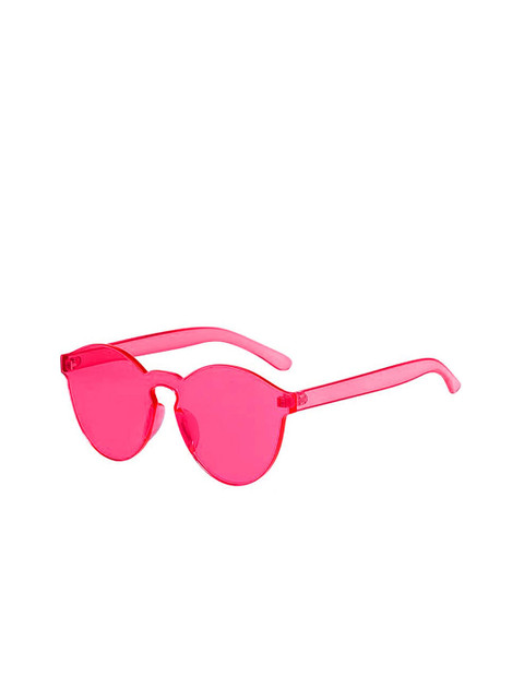 

AUGEN Unisex Pink Lens & Pink Round Sunglasses with UV Protected Lens VI-SG-Summer