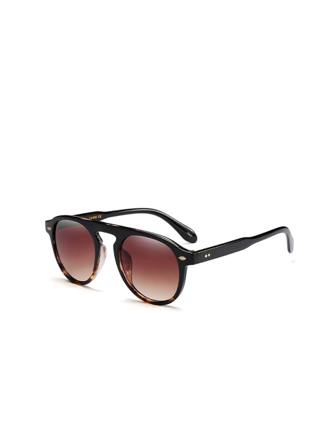 

AUGEN Unisex Brown Lens & Brown Round Sunglasses with UV Protected Lens VI-SG-92106-Brown