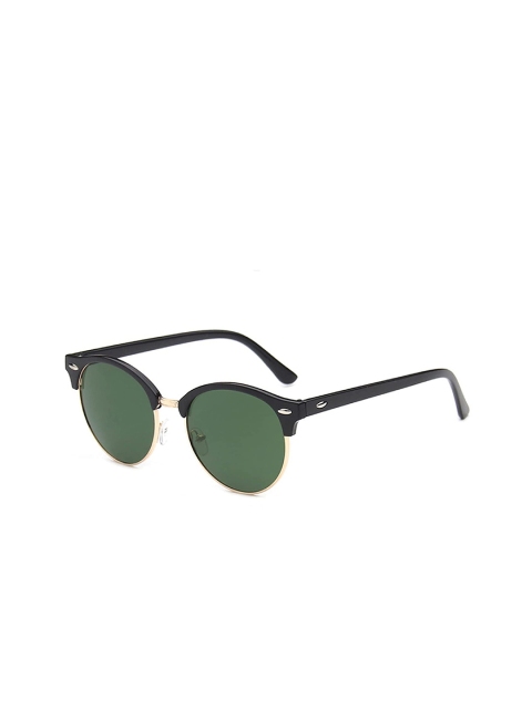 

AUGEN Unisex Black Lens & Gold-Toned Round Sunglasses with UV Protected Lens, Green