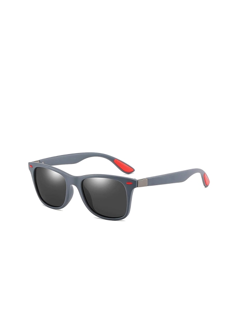 

AUGEN Unisex Black Lens & Black Square Sunglasses with UV Protected Lens VI-SG-101