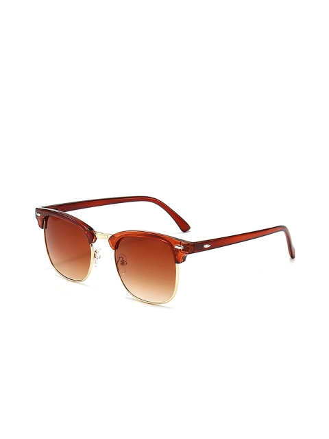 

AUGEN Unisex Brown Lens & Gold-Toned Round Sunglasses with UV Protected Lens- VI-SG-130