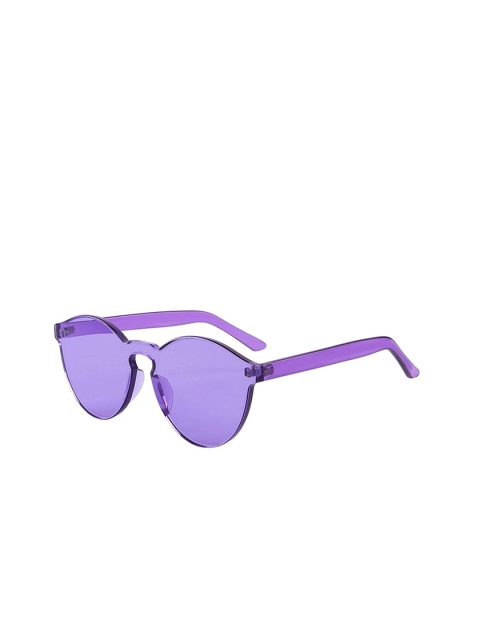 

AUGEN Unisex Purple Lens & Purple Round Sunglasses with UV Protected Lens