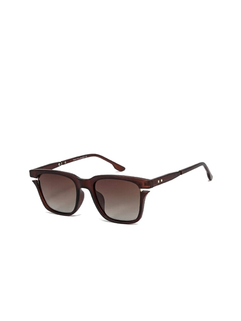 

AUGEN Unisex Brown Lens & Brown Square Sunglasses with Polarised Lens VI-SG-9156