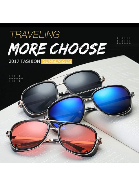 

AUGEN Unisex Black Lens & Gold-Toned Aviator Sunglasses with UV Protected Lens