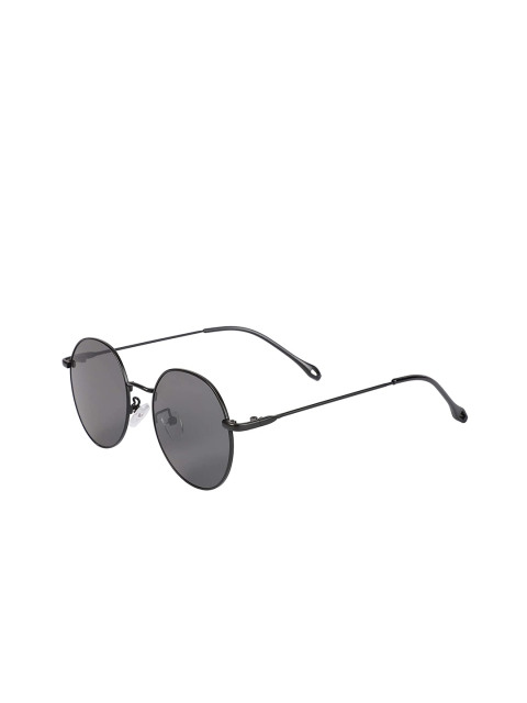 

AUGEN Unisex Black Lens & Black Round Sunglass VI-SG-92-Black-Black
