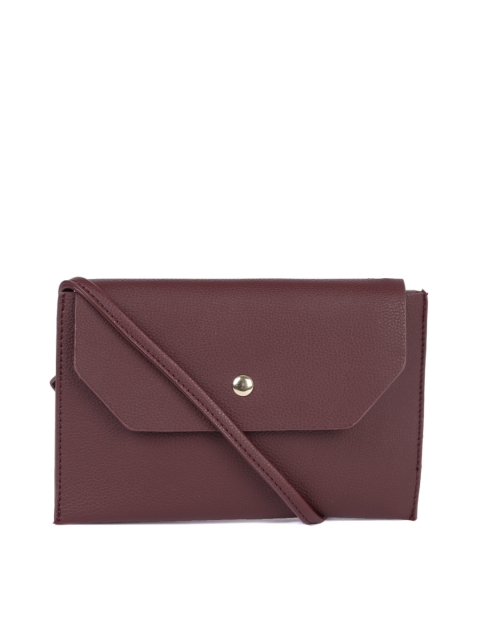 

DressBerry Burgundy Solid Small Sling Bag