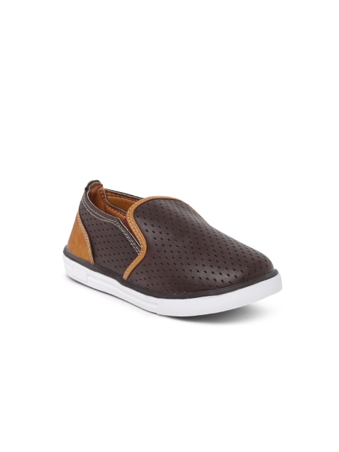 

Kittens Boys Brown Slip-On Sneakers