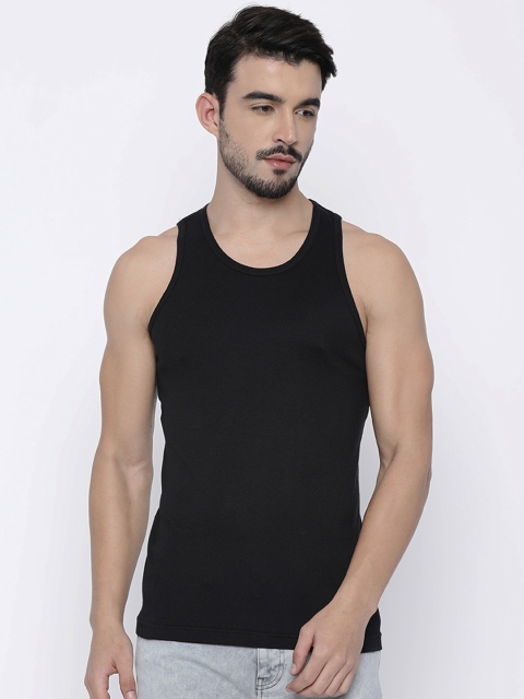 

Hanes Black Innerwear Vests R007-615-PL