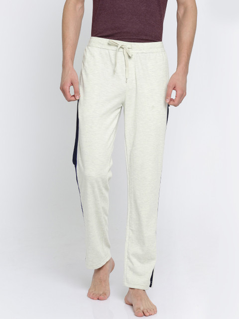 

Hanes Off-White Slim Fit Solid Lounge Pants