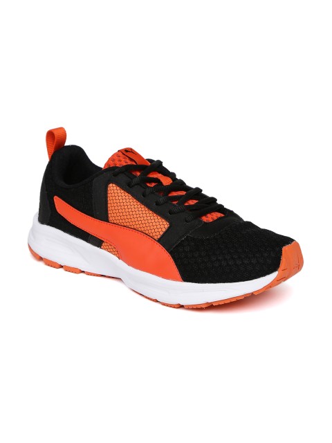 

Puma Men Black & Orange Deng Sneakers