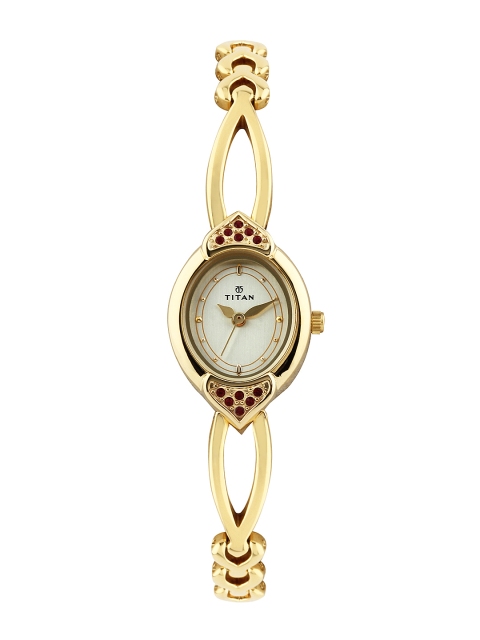 

Titan Women Gold-Toned Dial Watch NE2468YM05