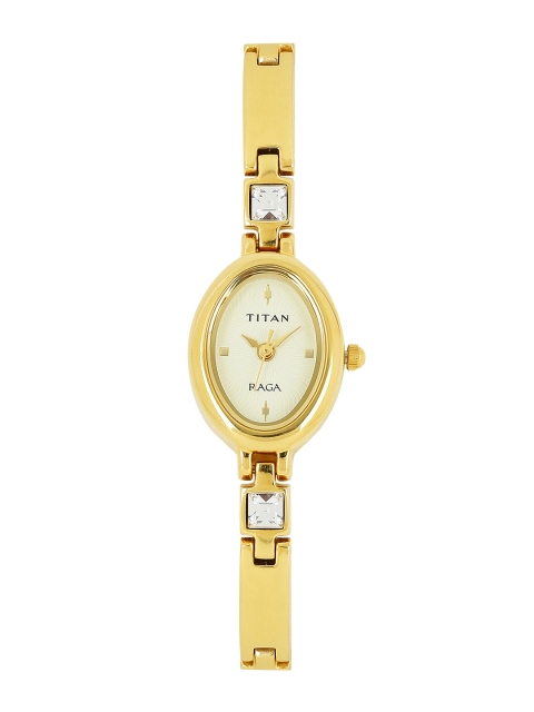 

Titan Raga Women Muted Gold-Toned Dial Watch NF9717YM02A
