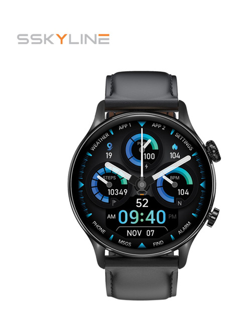

JUST CORSECA Black Solid IP68 Full Touchscreen Bluetooth Calling Smart Watch