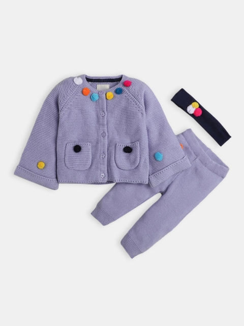

Hopscotch Unisex Kids Purple & Blue Top with Trousers
