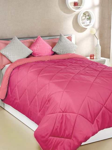 

Sleeping Owls- because your sleep matters Pink Heavy Winter 400 GSM Double Bed Comforter