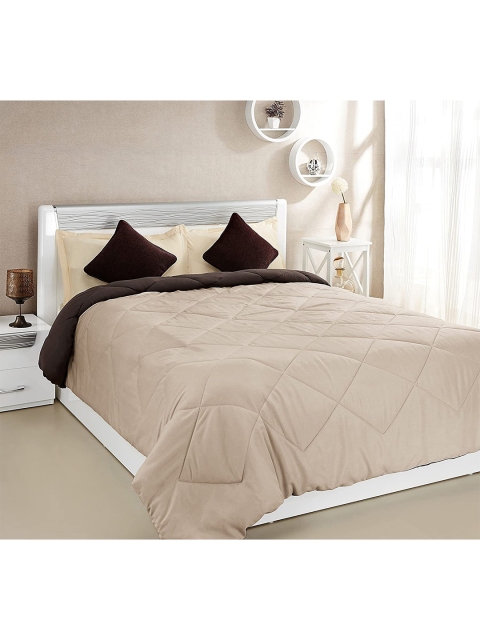 

Sleeping Owls- because your sleep matters Beige & Brown Heavy Winter 400 GSM Double Bed Comforter